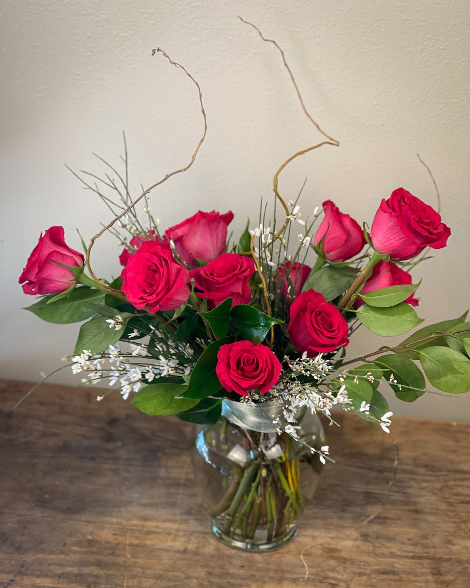Garden Style Dozen Roses BLEVIOR